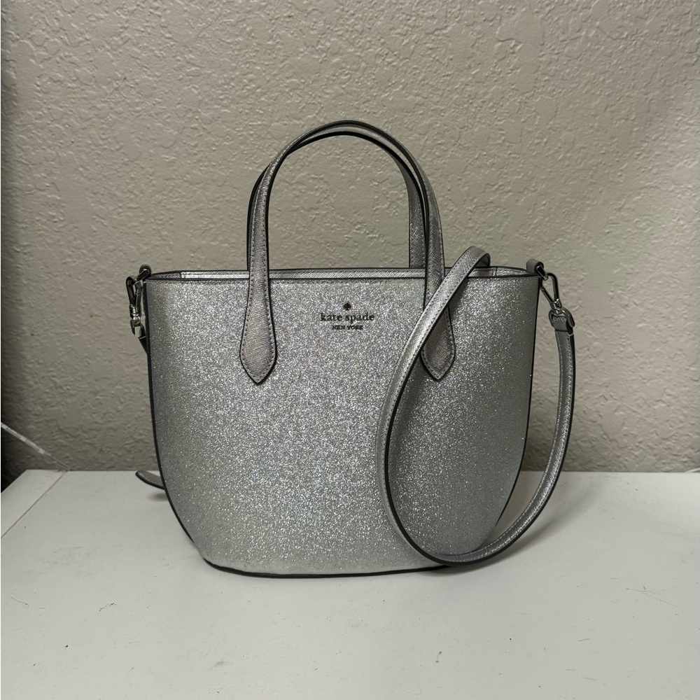 Kate Spade glitter glimmer satchel